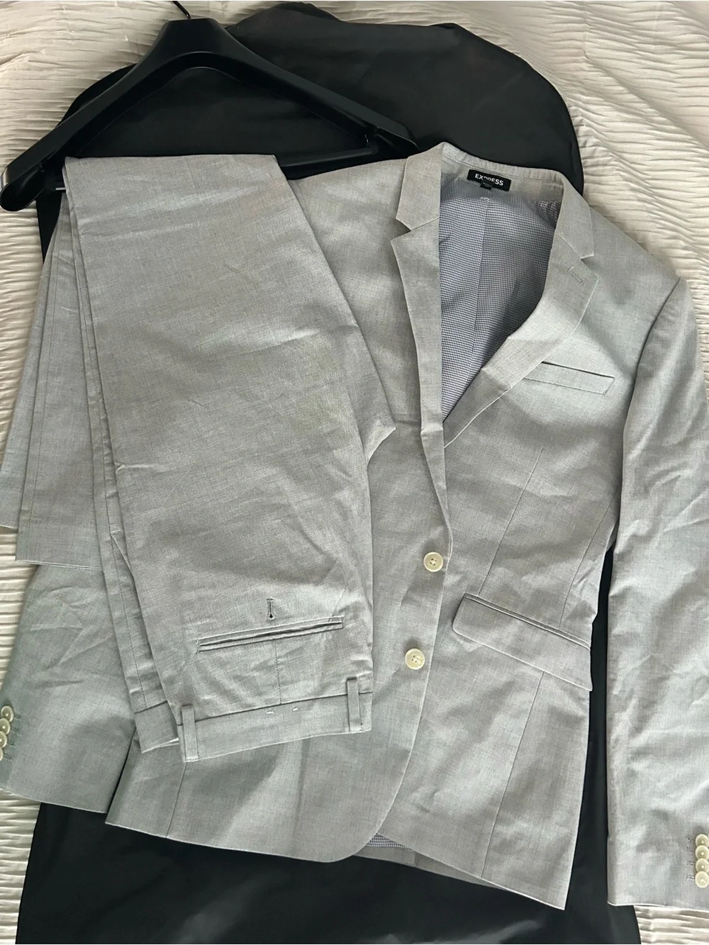Express Black Garment Cover with White Logo
